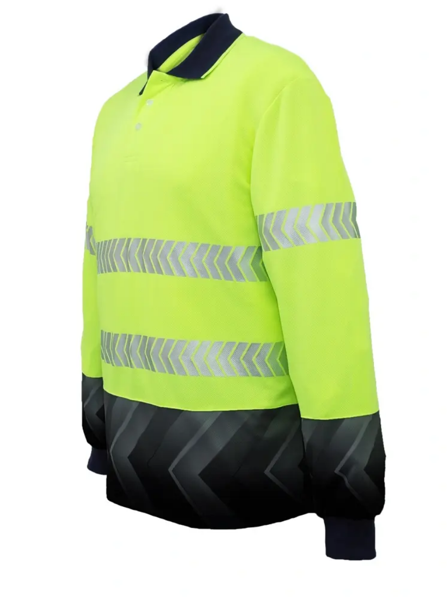 Picture of Bocini, Hi-Vis L/S Sublimated Reflective Polo
